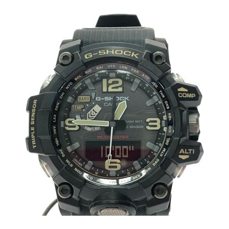  CASIO カシオ メンズ腕時計 デジアナウォッチ 電波ソーラー G-SHOCK Gショック マッドマスター GWG-1000 ブラック