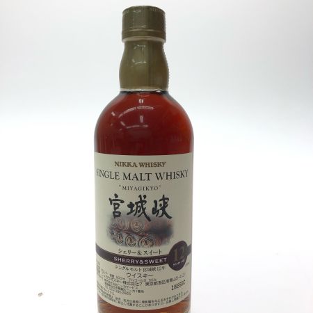 【北海道内限定発送】 NIKKA ニッカウヰスキー 宮城峡 シェリー&ウイート シングルモルト宮井峡12年 500ml 未開栓