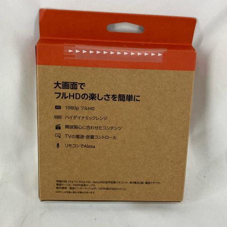 Amazon リモコン Amazon Fire TV Stick HD Fire TV Stick HD ブラック 付属品完備 未使用品