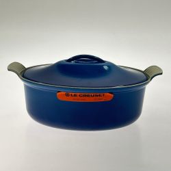 ▼▼ LE CREUSET ルクルーゼ テリーヌオーバル ブルー 28 Aランク