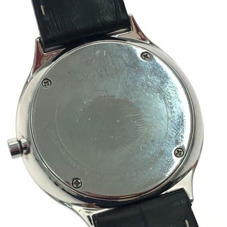 SKAGEN メンズ腕時計 クオーツ アナログ グレーネン デイト レザーベルト SKW6548