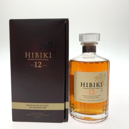 【北海道内限定発送】 HIBIKI サントリーヒビキ ジャパニーズウイスキー 響 12年 初期ラベル 700ml 専用化粧箱入 未開栓