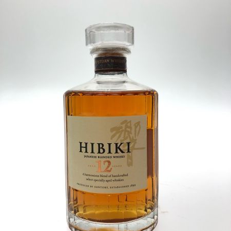 【北海道内限定発送】 HIBIKI サントリーヒビキ ジャパニーズウイスキー 響 12年 初期ラベル 700ml 専用化粧箱入 未開栓