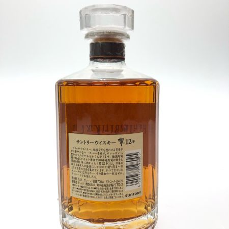 【北海道内限定発送】 HIBIKI サントリーヒビキ ジャパニーズウイスキー 響 12年 初期ラベル 700ml 専用化粧箱入 未開栓