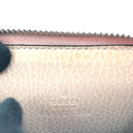  GUCCI グッチ レディース コインケース 小銭入れ ウンドファスナー コンパクトウォレット ダブルG ロゴ 644412 ピンク