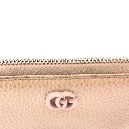  GUCCI グッチ レディース コインケース 小銭入れ ウンドファスナー コンパクトウォレット ダブルG ロゴ 644412 ピンク