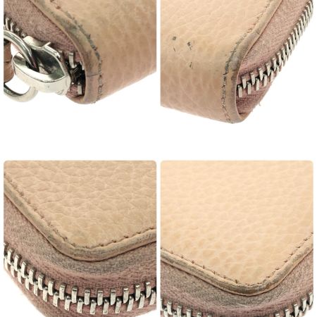  GUCCI グッチ レディース コインケース 小銭入れ ウンドファスナー コンパクトウォレット ダブルG ロゴ 644412 ピンク