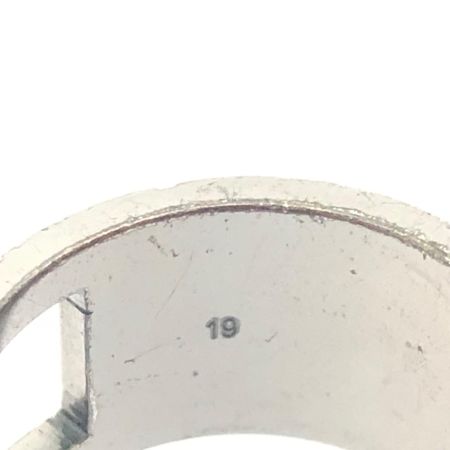 GUCCI グッチ ユニセックス シルバーリング SV925 Gロゴ ブランデッドG Gカット 20号 12.6g