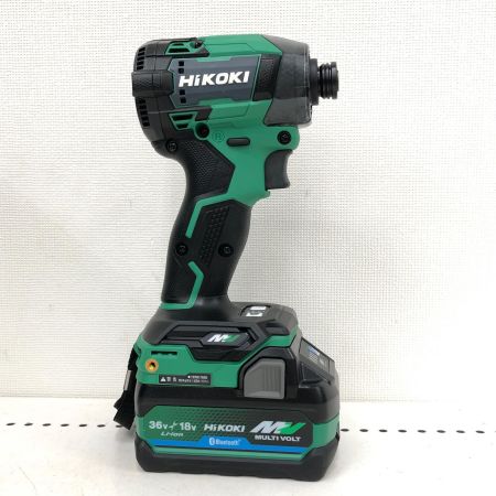  HiKOKI ハイコーキ 充電式 36V コードレスインパクトドライバ 充電器・充電池2個・ケース付 PSEマーク有 WH36DD グリーン