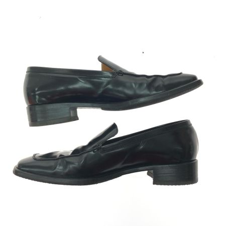  HERMES エルメス レディース ローファー Hロゴ 型押しマーク タバコ臭有 サイズ不明 24cmくらい ブラック