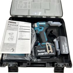 MAKITA マキタ インパクトドライバ コードレス式 18v 充電器・充電池2個・ケース付 TD173DRGX ブルー Sランク