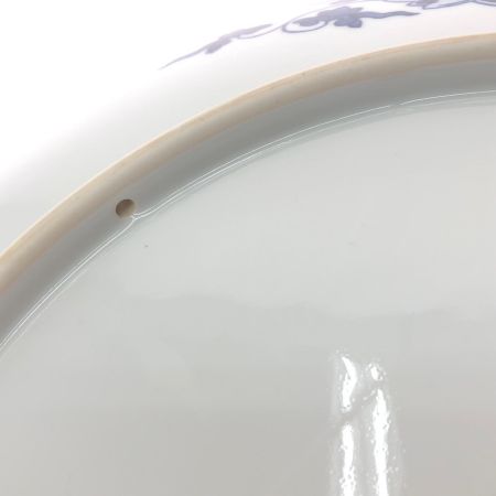   有田焼 哲山作 大皿 額皿 鴛鴦 鶴 飾皿 色絵 金彩 46cm 共箱入 