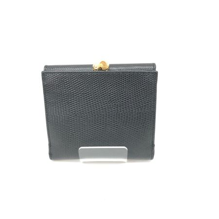 Salvatore Ferragamo サルヴァトーレフェラガモ レディース 二つ折り財布 がま口財布 ヴァラ 型押し 22-3058 ブラック