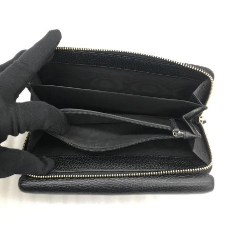  GUCCI グッチ 財布 レザー 大容量 ラウンドファスナー長財布 449397 ブラック