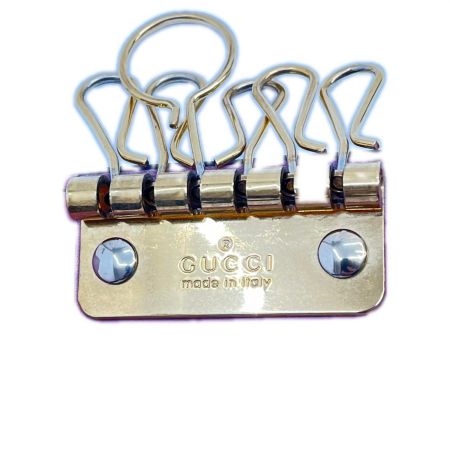  GUCCI グッチ キーケース GGスプリーム ６連キーケース 431479 ベージュ×ピンク