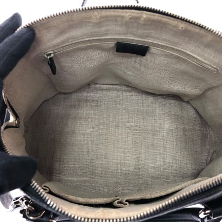  GUCCI グッチ レディース ハンドバッグ マイクログッチシマ ドーム型  449663 ブラック