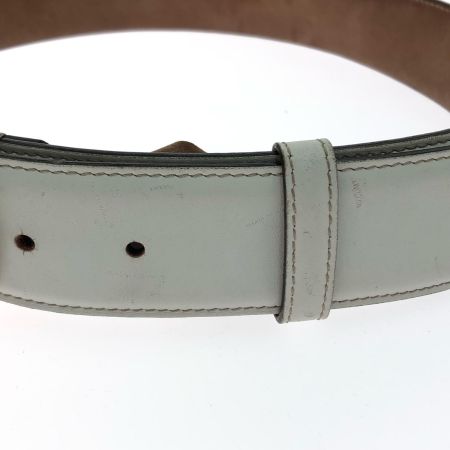  GUCCI グッチ メンズ ベルト インターロッキングG レザー  214351 ホワイト