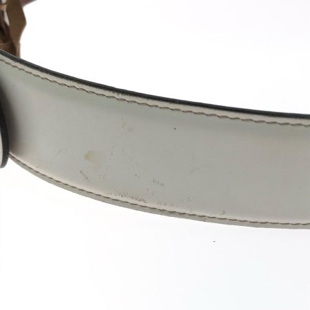  GUCCI グッチ メンズ ベルト インターロッキングG レザー  214351 ホワイト