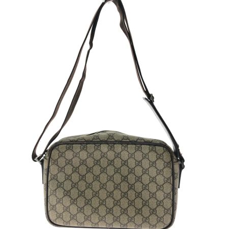  GUCCI グッチ レディース ショルダーバッグ GGスプリーム 斜め掛け 114531 ブラウン