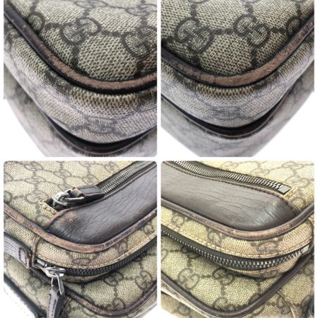  GUCCI グッチ レディース ショルダーバッグ GGスプリーム 斜め掛け 114531 ブラウン