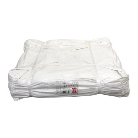   メーカー不明 防炎シート 白 5.4ｘ7.2m 450P 1枚 工事現場 野積み 防砂 災害 防災 備蓄 養生シート