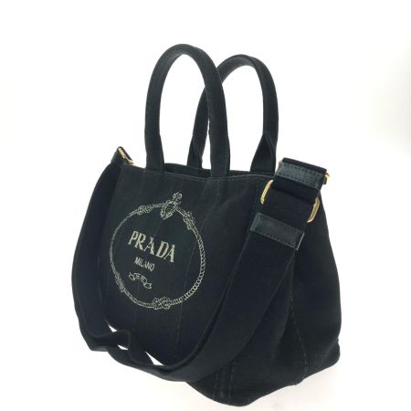  PRADA プラダ レディース トートバッグ カナパトート キャンバス ブラック