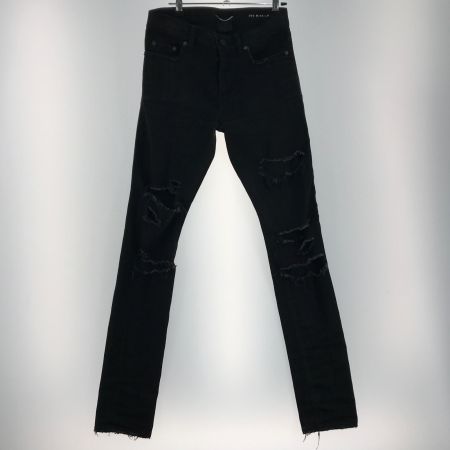  SAINT LAURENT(Yves Saint Laurent) ダメージデニムパンツ SIZE 28 391659 ブラック