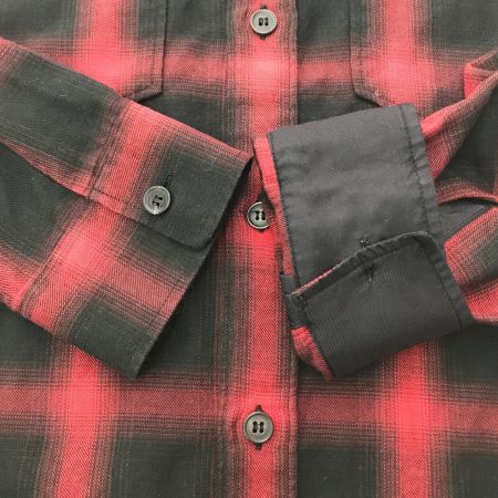  SAINT LAURENT(Yves Saint Laurent) オンブレ チェックシャツ 長袖シャツ SIZE 93.5（W37） 326627 レッド