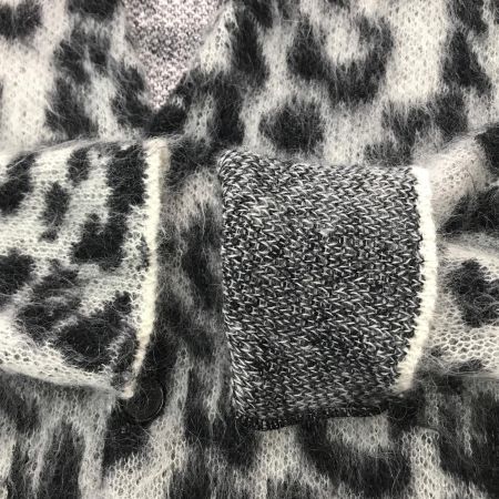  SAINT LAURENT(Yves Saint Laurent) モヘヤニット カーディガン SIZE XS レオパード柄 331074