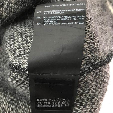  SAINT LAURENT(Yves Saint Laurent) モヘヤニット カーディガン SIZE XS レオパード柄 331074