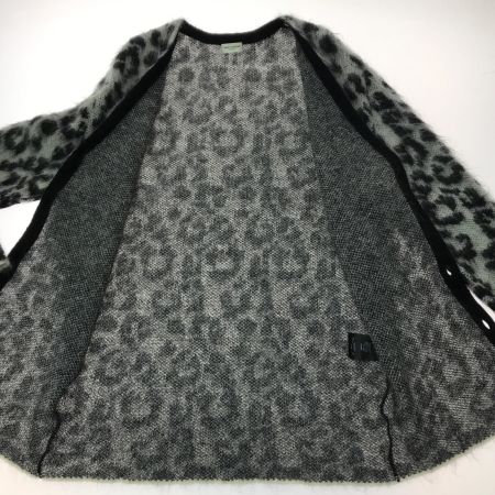  SAINT LAURENT(Yves Saint Laurent) モヘヤニット カーディガン SIZE XS レオパード柄 331074