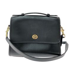 ▼▼ COACH コーチ レディース 2WAYバッグ ショルダーバッグ オールドコーチ レザー 306 ブラック Bランク