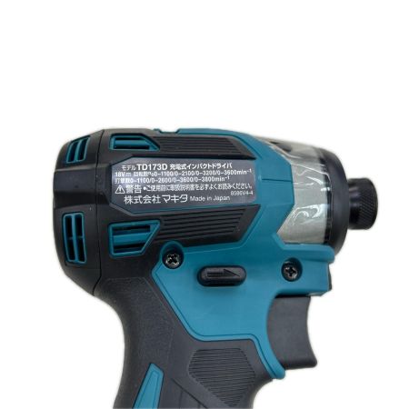 MAKITA マキタ インパクトドライバ コードレス式 18v 充電器・充電池2個・ケース付 TD173DRGX ブルー