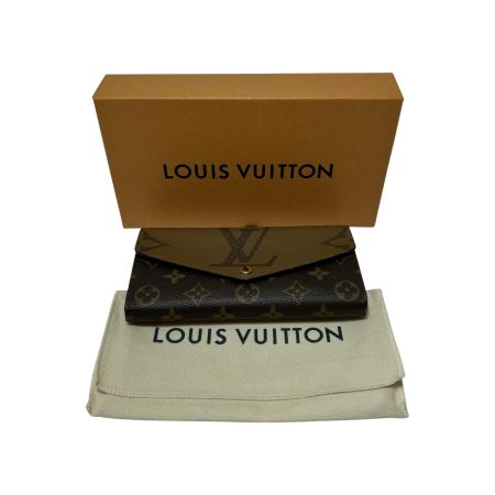  LOUIS VUITTON ルイヴィトン ポルトフォイユ・サラ 長財布 M80726 ブラウン ICチップ