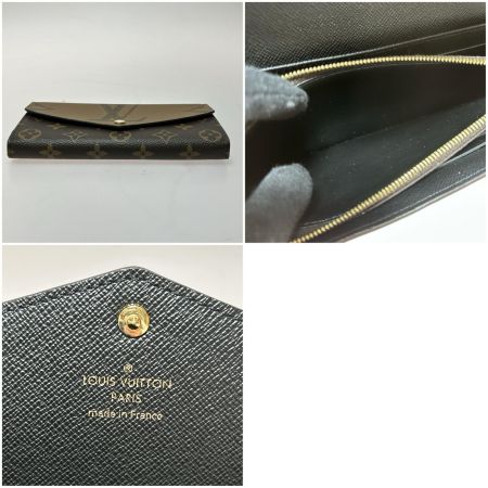  LOUIS VUITTON ルイヴィトン ポルトフォイユ・サラ 長財布 M80726 ブラウン ICチップ