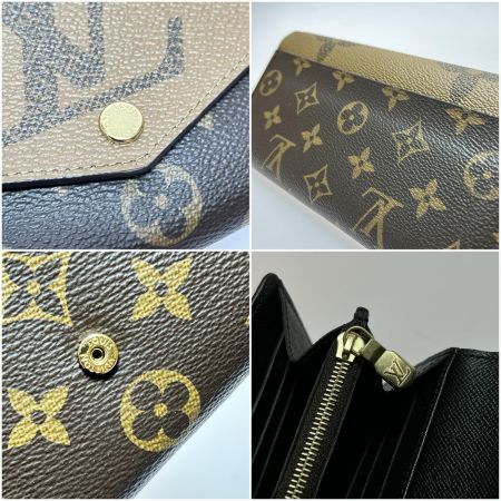  LOUIS VUITTON ルイヴィトン ポルトフォイユ・サラ 長財布 M80726 ブラウン ICチップ