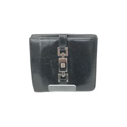 ▼▼ GUCCI グッチ レディース 二つ折り財布 コンパクトウォレット Wホック ジャッキー  035 2778 2131 ブラック Bランク