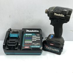 ＊＊ MAKITA マキタ 40v 充電式インパクトドライバ 充電器・充電池1個付 ※PSEマークあり TD002G ブラック Cランク