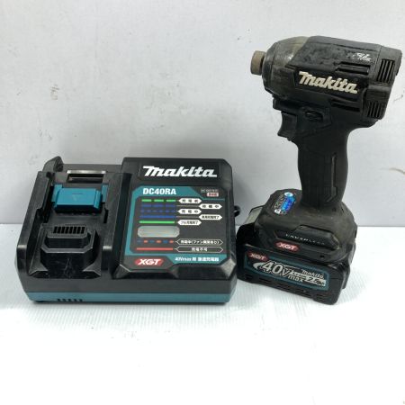  MAKITA マキタ 40v 充電式インパクトドライバ 充電器・充電池1個付 ※PSEマークあり TD002G ブラック