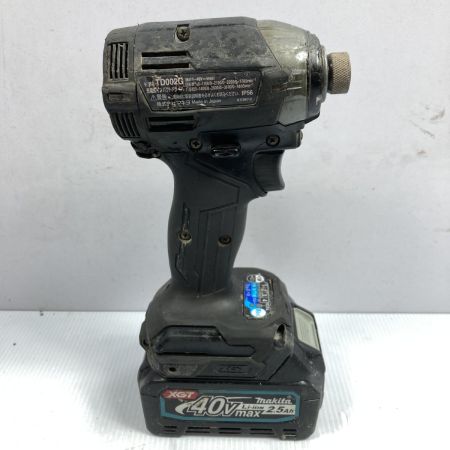  MAKITA マキタ 40v 充電式インパクトドライバ 充電器・充電池1個付 ※PSEマークあり TD002G ブラック