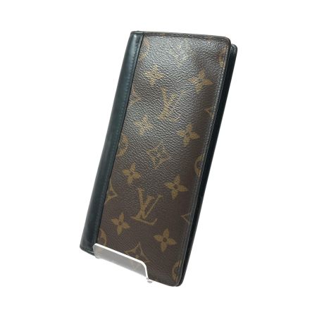  LOUIS VUITTON ルイヴィトン メンズ 二つ折り長財布 モノグラム マカサー ポルトフォイユ・ブラザ M69410 ブラウン