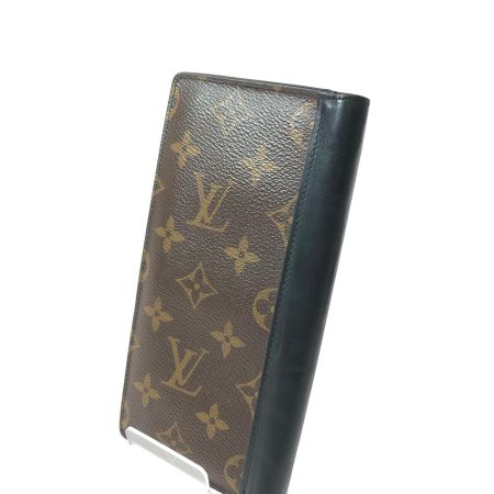  LOUIS VUITTON ルイヴィトン メンズ 二つ折り長財布 モノグラム マカサー ポルトフォイユ・ブラザ M69410 ブラウン
