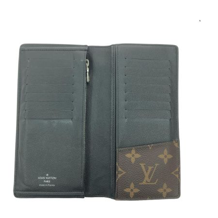  LOUIS VUITTON ルイヴィトン メンズ 二つ折り長財布 モノグラム マカサー ポルトフォイユ・ブラザ M69410 ブラウン