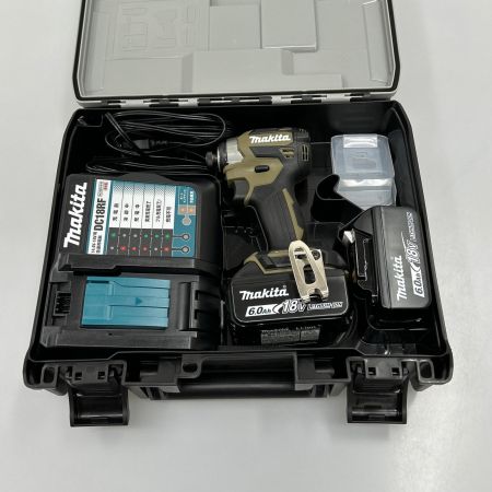  MAKITA マキタ インパクトドライバ  コードレス式 18v 充電器・充電池2個・ケース付  TD173DRGXO オリーブ