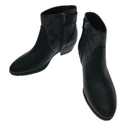 ▼▼ COACH コーチ ブーツ ショートブーツ レディース SIZE 6 G5300 ブラック Bランク