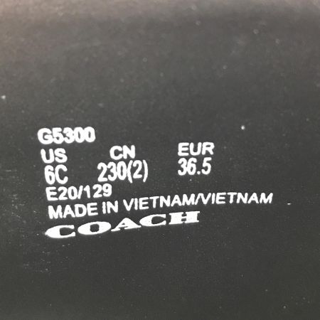  COACH コーチ ブーツ ショートブーツ レディース SIZE 6 G5300 ブラック