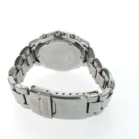  SEIKO セイコー メンズ腕時計 クオーツ クロノグラフ 逆輸入 ホワイト文字盤 SND187P1