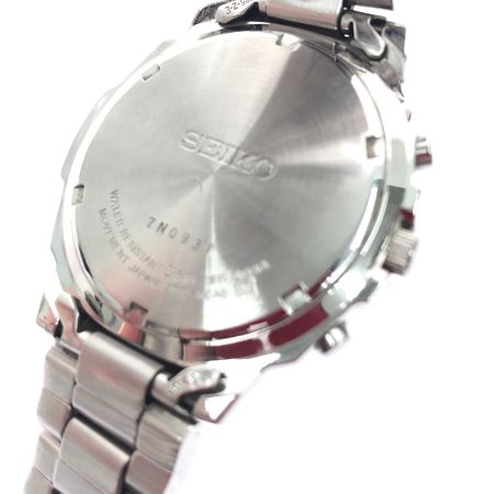  SEIKO セイコー メンズ腕時計 クオーツ クロノグラフ 逆輸入 ホワイト文字盤 SND187P1