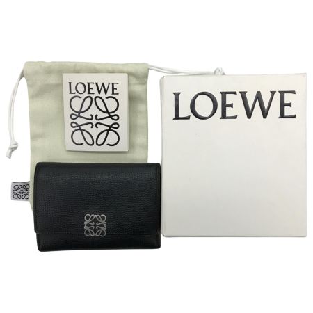  LOEWE ロエベ 3つ折り財布 LOEWE 262144  C821S33X01 ブラック