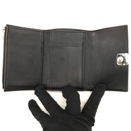  LOEWE ロエベ 3つ折り財布 LOEWE 262144  C821S33X01 ブラック